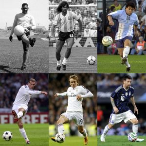 El dorsal 10 domina los Balones de Oro en los Mundiales
