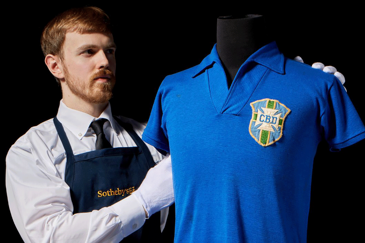 La camiseta de Pelé en el Mundial 1958 sale a subasta por 6 millones